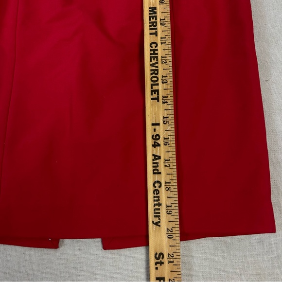 EXPRESS Red Business Pencil Skirt K - Picture 8 of 9